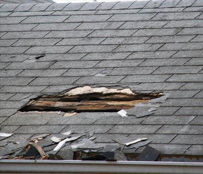 hole in a roof